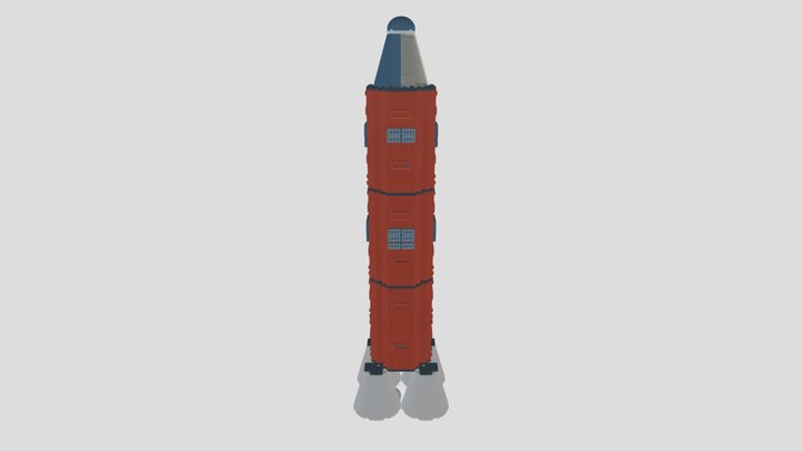 Rocket Ship 3D Model