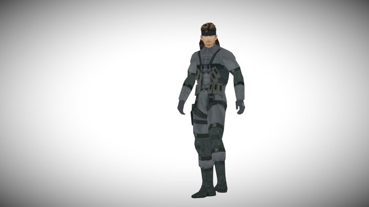 Solid Snake 3D Model