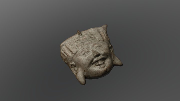 Laughing Face Fragment 3D Model