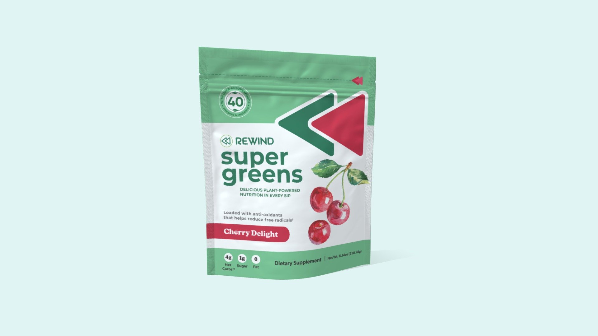 Rewind Delicious Super Greens Powder 3D model by Jeff Christopher