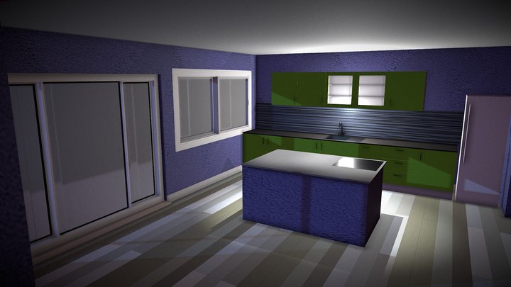 Kitchen scene 3D Model