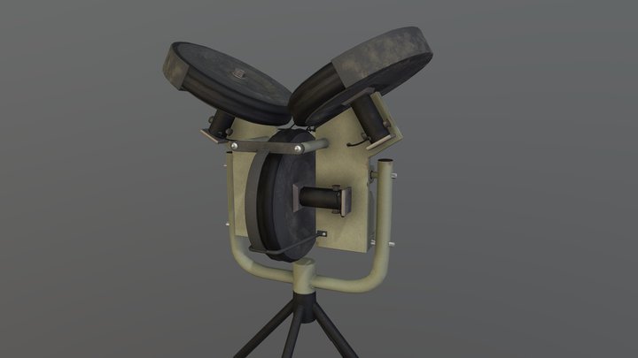 Baseball Pitching Machine 3D Model