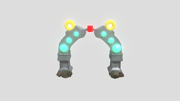 Medieval/Sci-fi Portal 3D Model