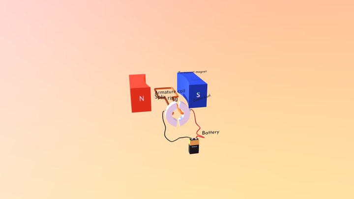 Electric Motor 3D Model