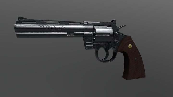Colt Python .357 3D Model