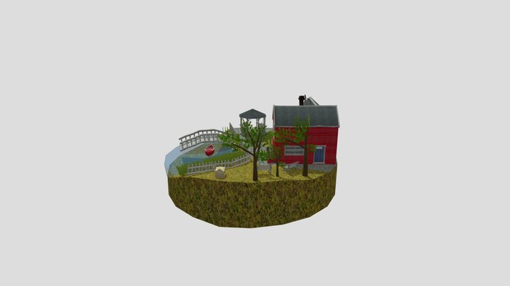 Grandmother's house Diorama 3D Model