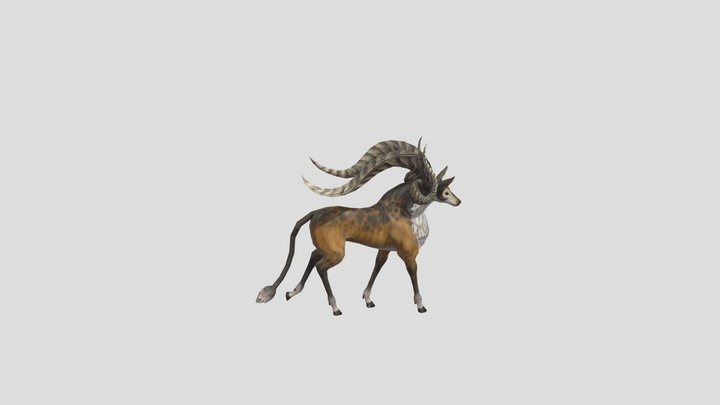 Deer walk 3D Model