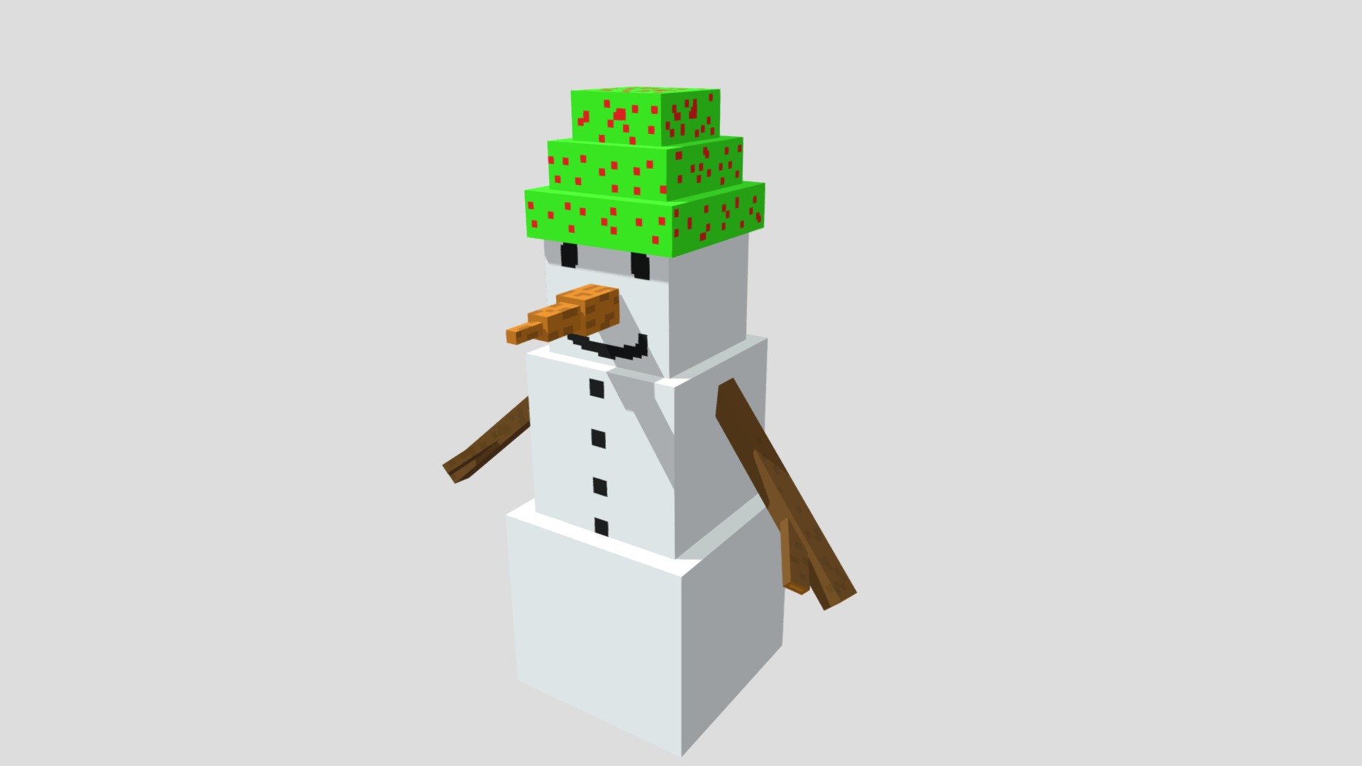 SnowMan - 3D model by K1tgame (@danyil311010) [229c74c] - Sketchfab