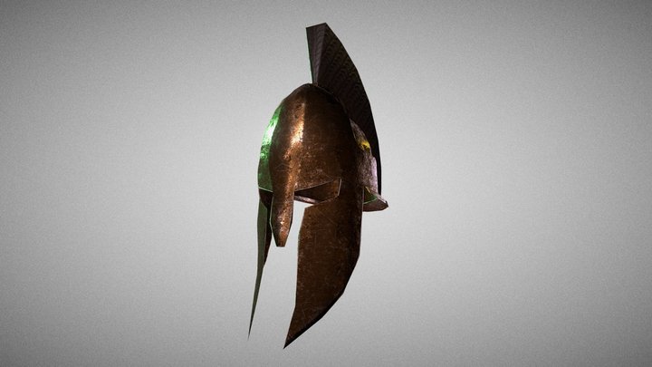 Spartan Helmet 3D Model