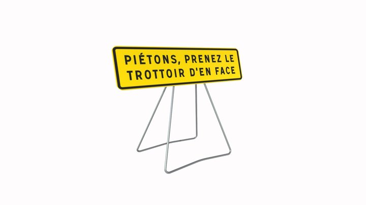 PANNEAUX PIETONS 3D Model