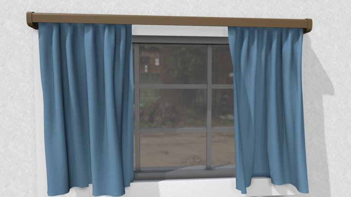 Window_Curtain 3D Model