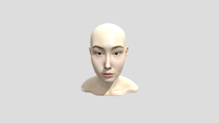 Blank Canvas 3D Model