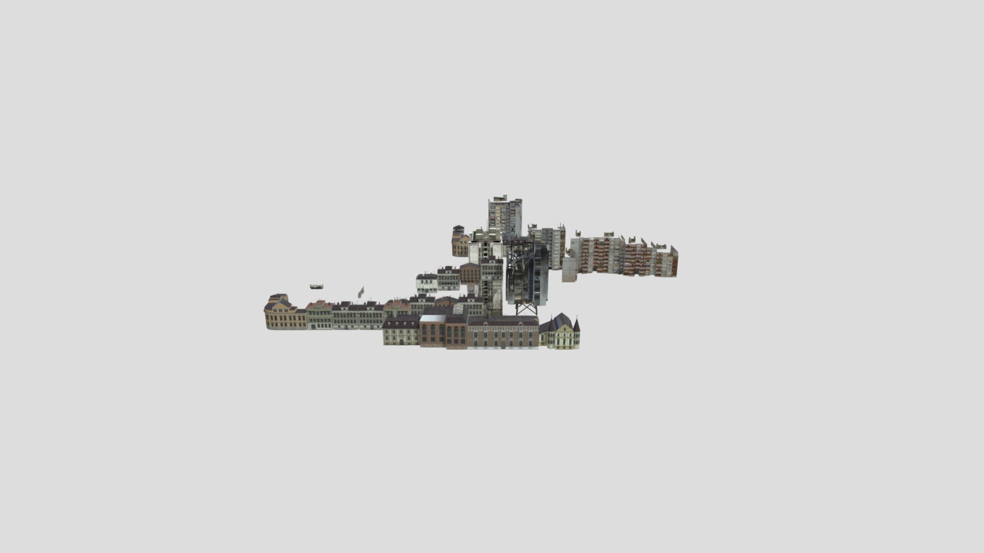 Buldings - Download Free 3D model by Chief_Speakerman 3° conta ...