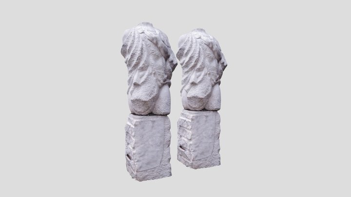 Statue in Bishkek city, Kyrgyzstan, Asia 3D Model