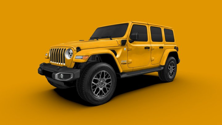 Jeep Wrangler 4xe 2021 3D Model