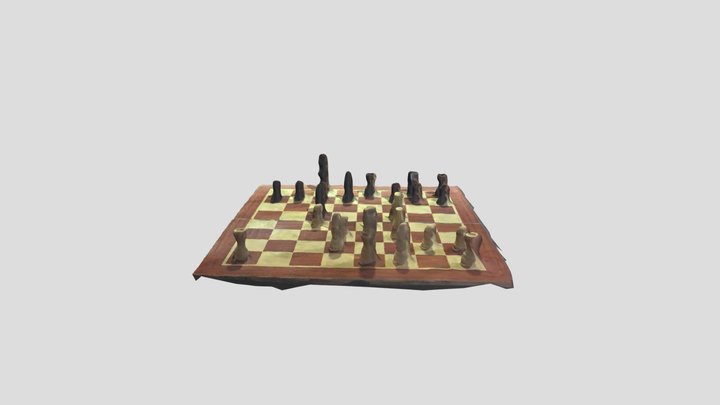 Chess Game #1 3D Model