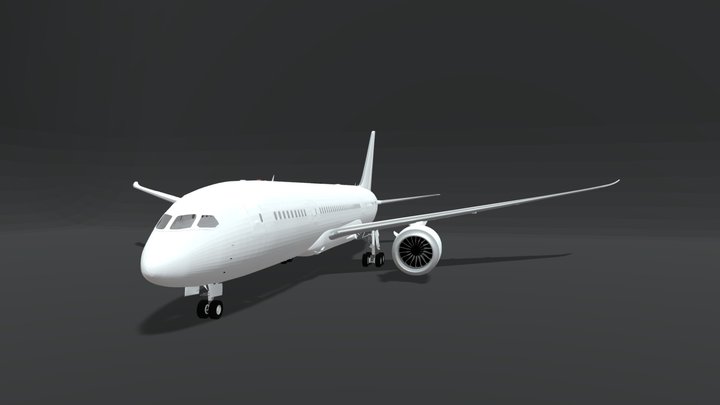 Boeing 787-8 3D Model