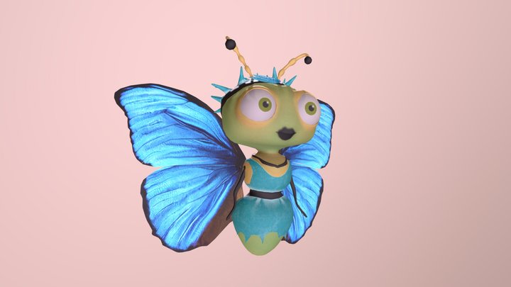 Estela the Butterbie 3D Model