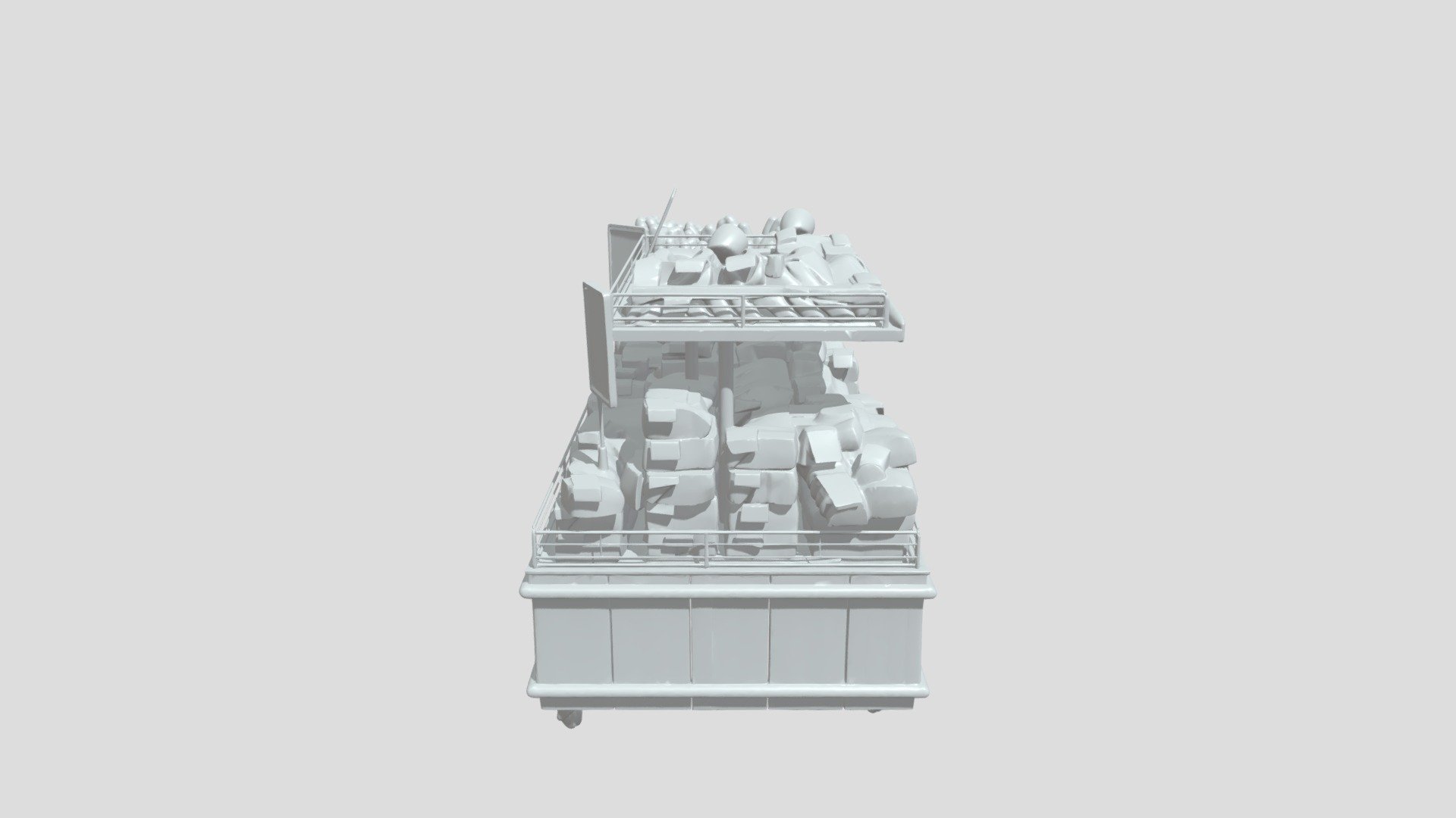 Bakery bread display shelf unit - 3D model by edit-56 [22a14d0] - Sketchfab