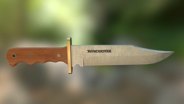 Winchester Bowie Knife 3D Model