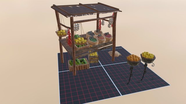 Prop_FruitRack 3D Model