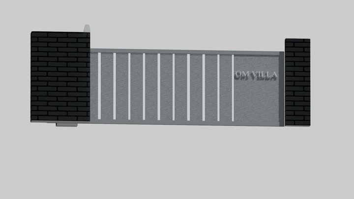 Automatic Sliding Gate By OM Automation Jamnagar 3D Model