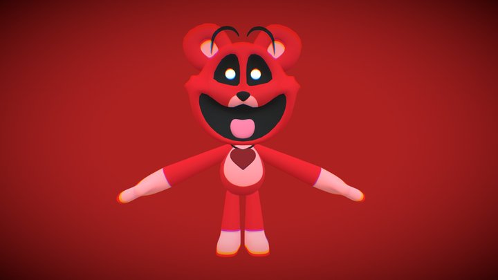 Cartoon Bobby bearhug 3D Model