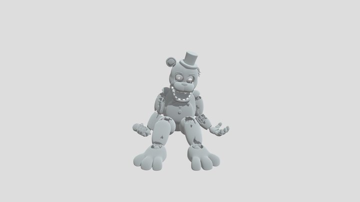 Golden Freddy 3D Model