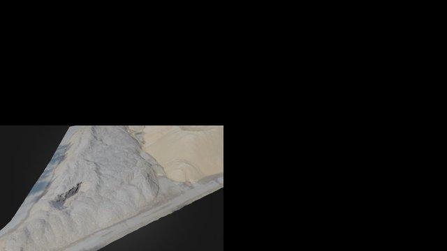 Šķeldas un skaidas krautne / Woodchips stockpile 3D Model