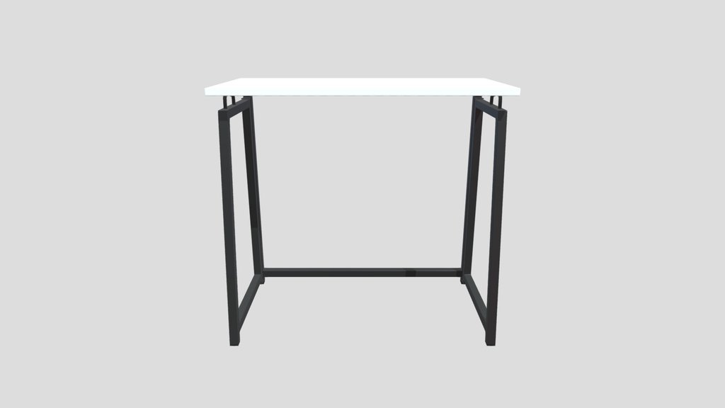 Folding Desk With The Wooden Top
