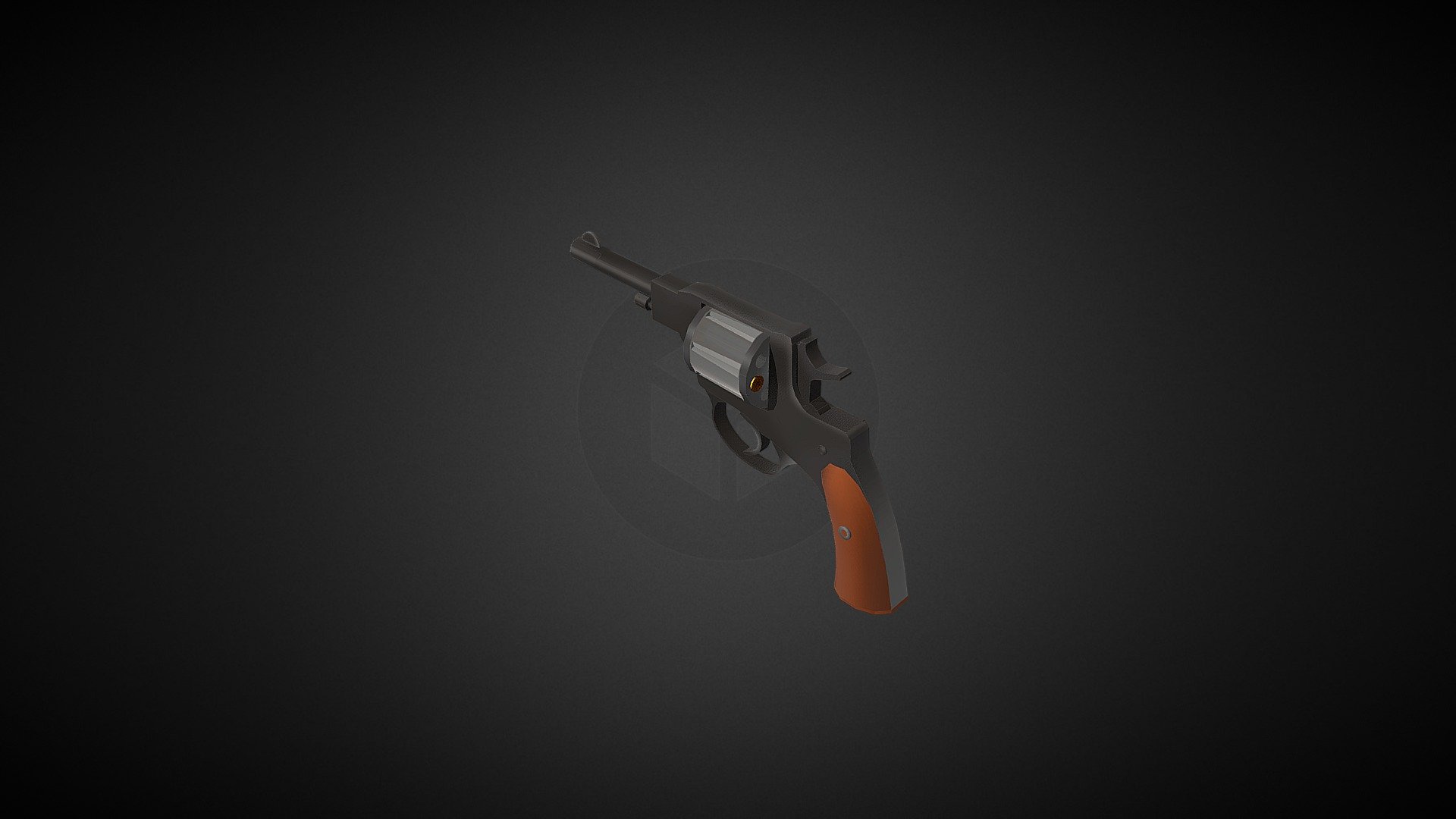 Weapone Revolver Low Poly Gun Game Asset - 3D model by eretichable ...