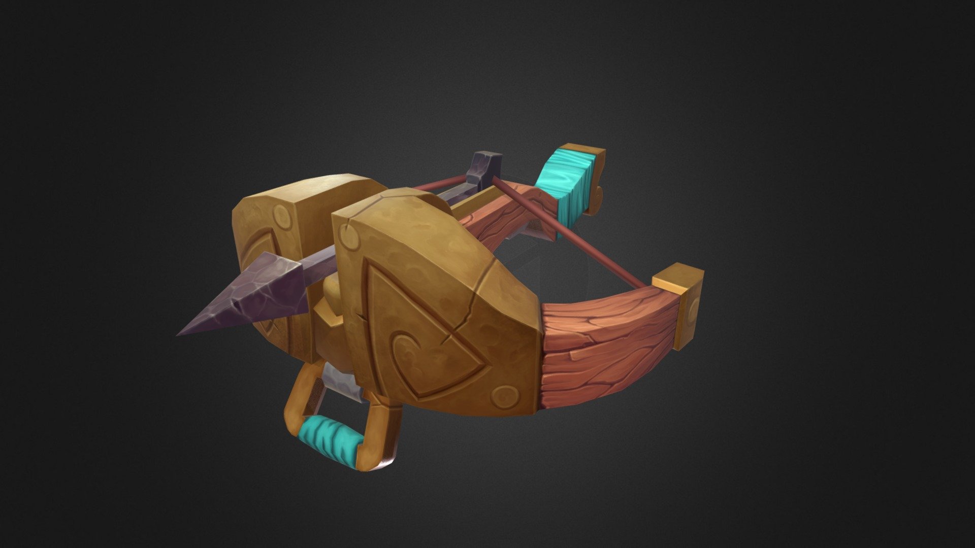 Stylized Crossbow - 3D model by Heather Bea (@Heather_Bea) [22a58a9 ...