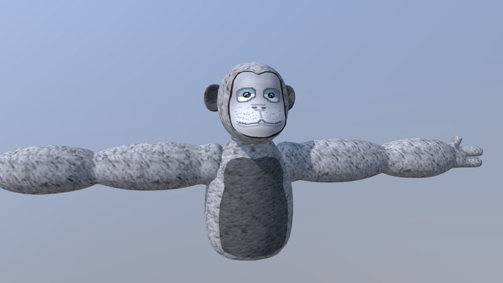 Gorilla Tag FanGame Playermodel (RIGGED) 3D Model