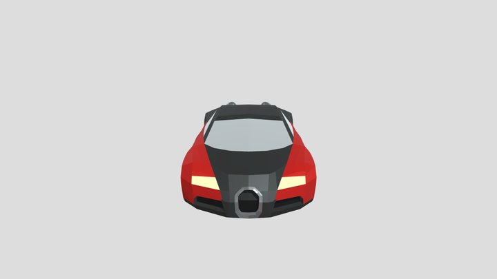 Bugatti 16-4 Veyron (LOW POLY) 3D Model