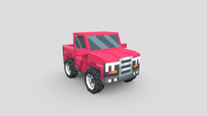 Low-Poly Truck tutorial 3D Model