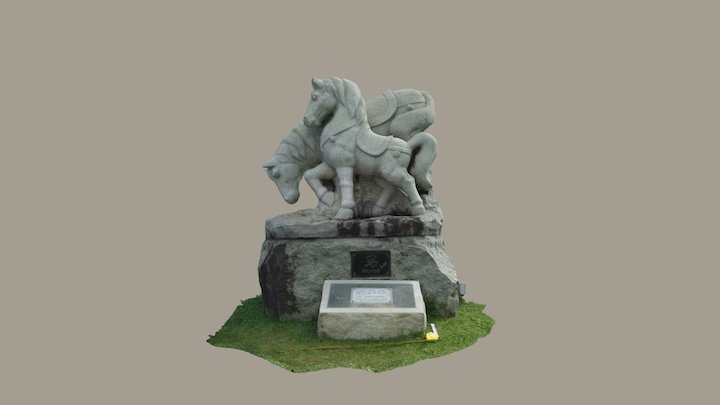 3D model of horse statue 3D Model