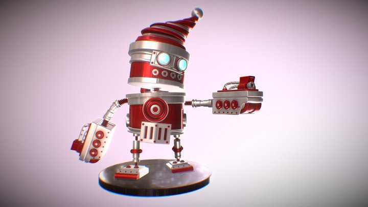 CHRISTMAS ROBOT 3D Model