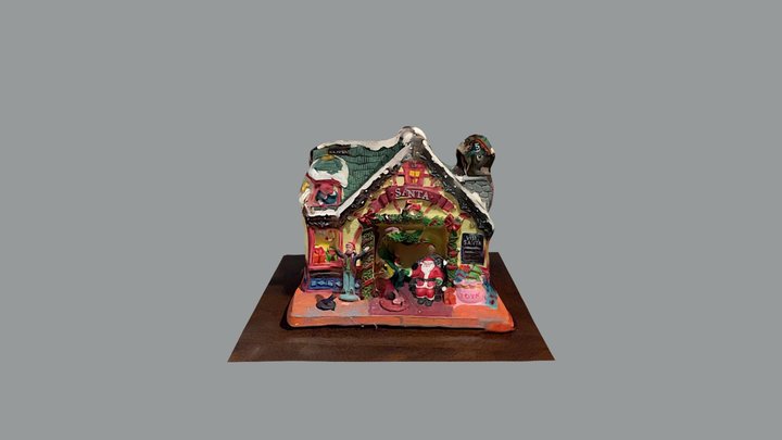 Santa Claus House Christmas 3D Model