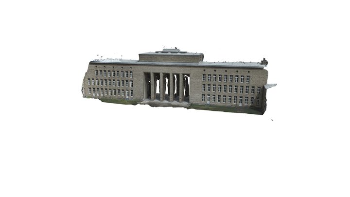 Braunschweigkolleg west facade photogrammetry 3D Model