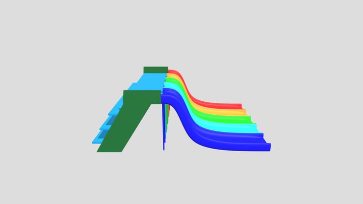 Slide | Game Ready | Water Slide 3D Model
