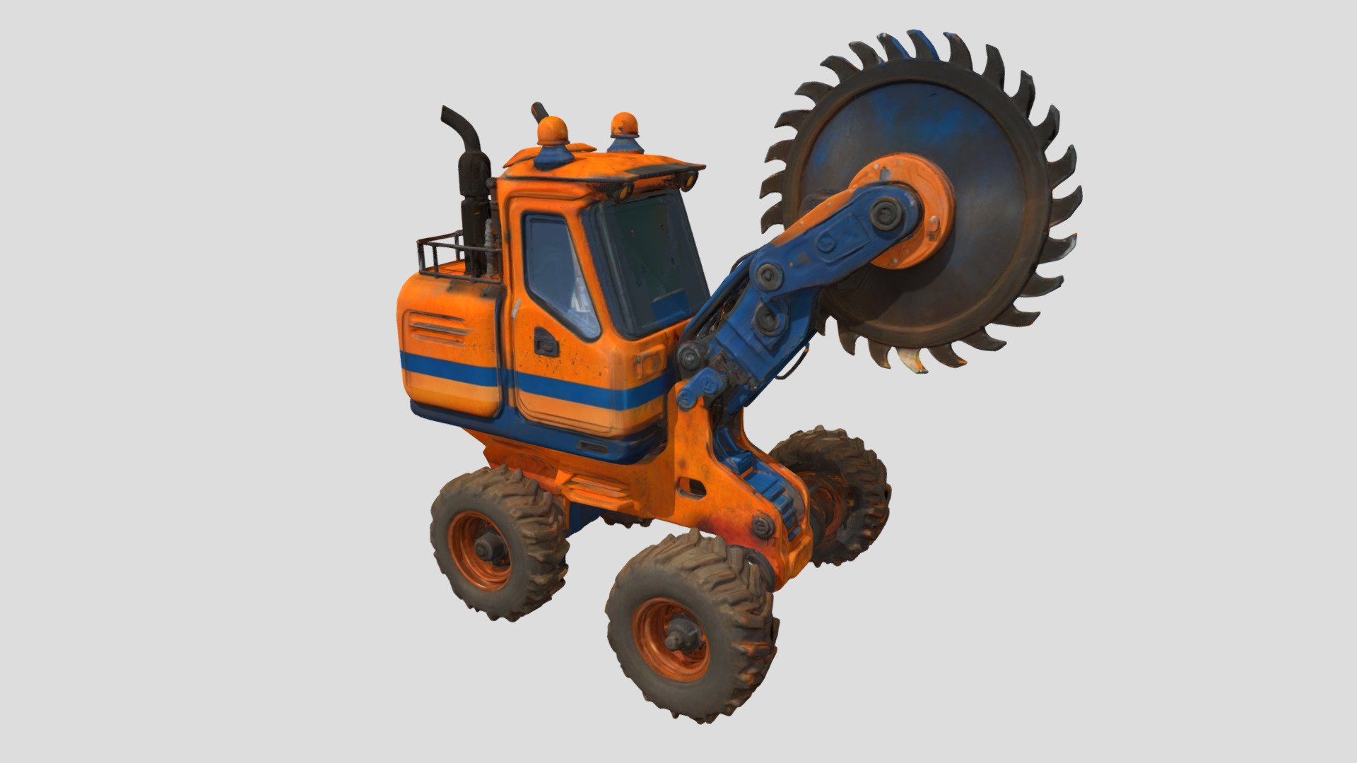 SawRex D-12 Demolition Rover - construction - Download Free 3D model by ...