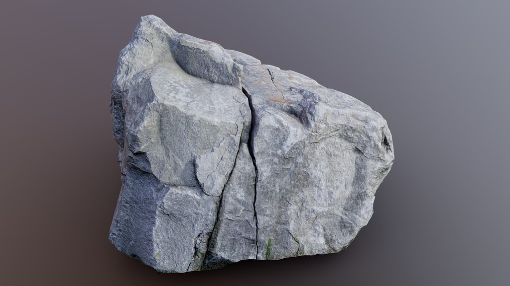Square Rock Cracked (Updated Materials)