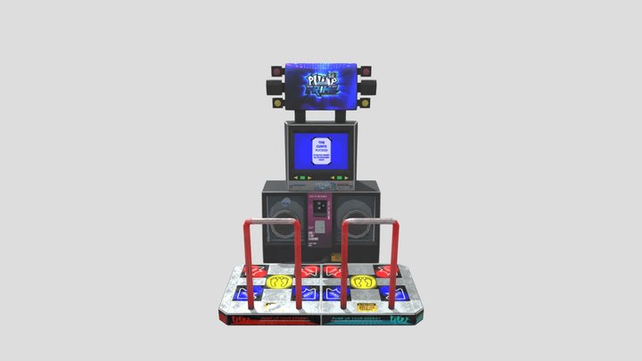 Old Dance Dance Machine 3D Model