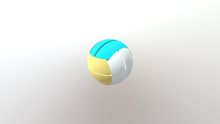 🏐 Low-Poly Volleyball 3D Model 3D Model