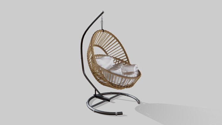 SISAL CHAIR - animated model 3D Model