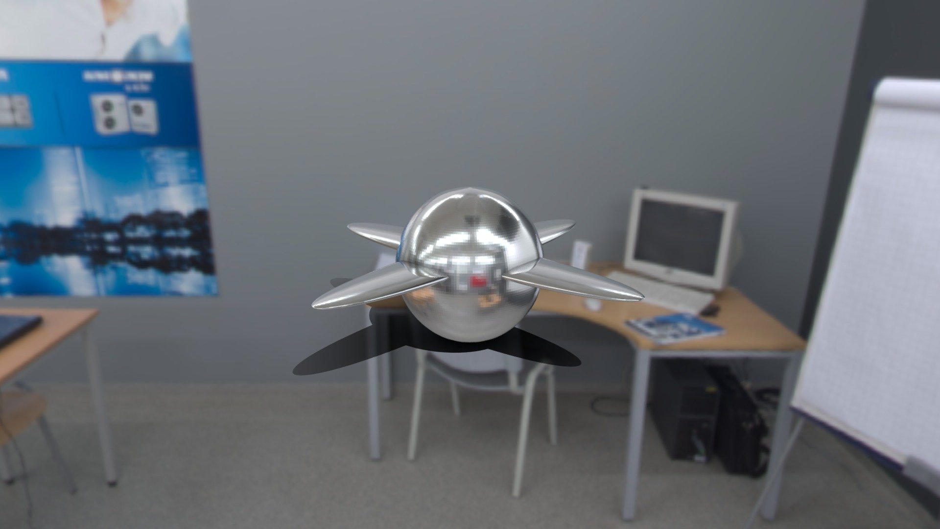 Simple Ceiling Fan: Overly High-Poly Edition