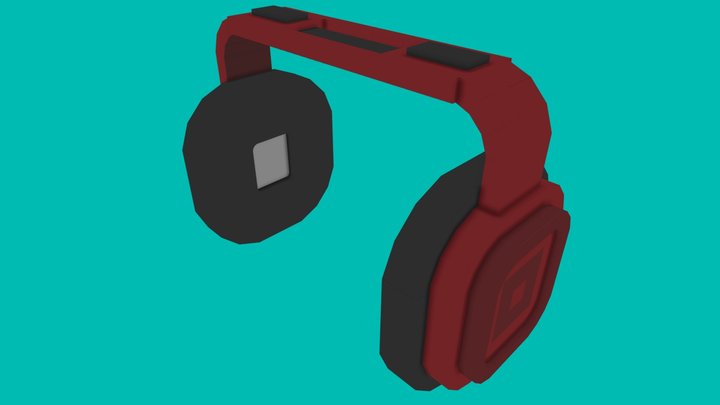 Headphones / Low-Poly / Minecraft 3D Model