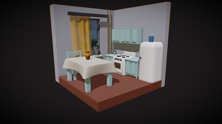 Kitchen Dorms 3D Model