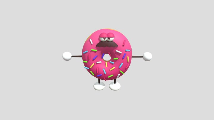 Donut Officer - Shovelware's Brain Game 3D Model