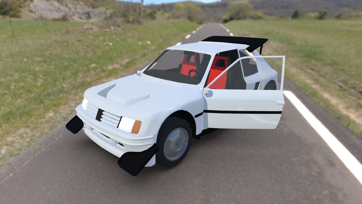 Bloompix Nov. Challenge - Peugeot 205 Turbo 16 3D Model